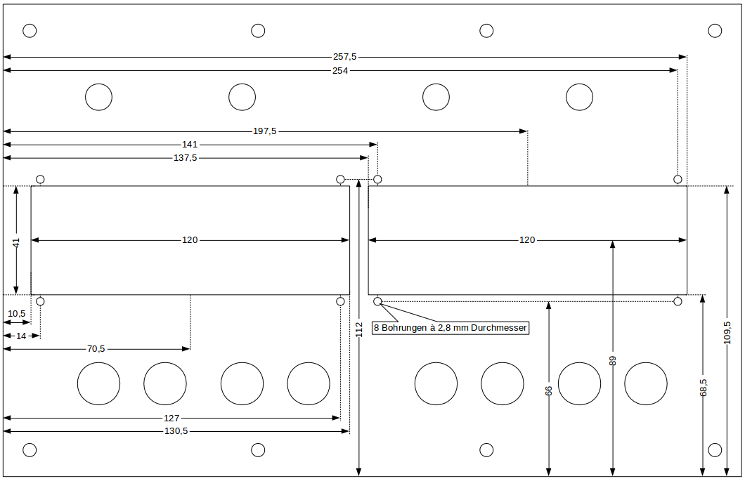 Lower front panel β Display cut-outs